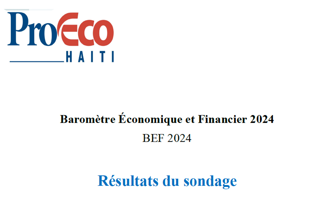 Accédez au Rapport du Baromètre Économique et Financier 2024